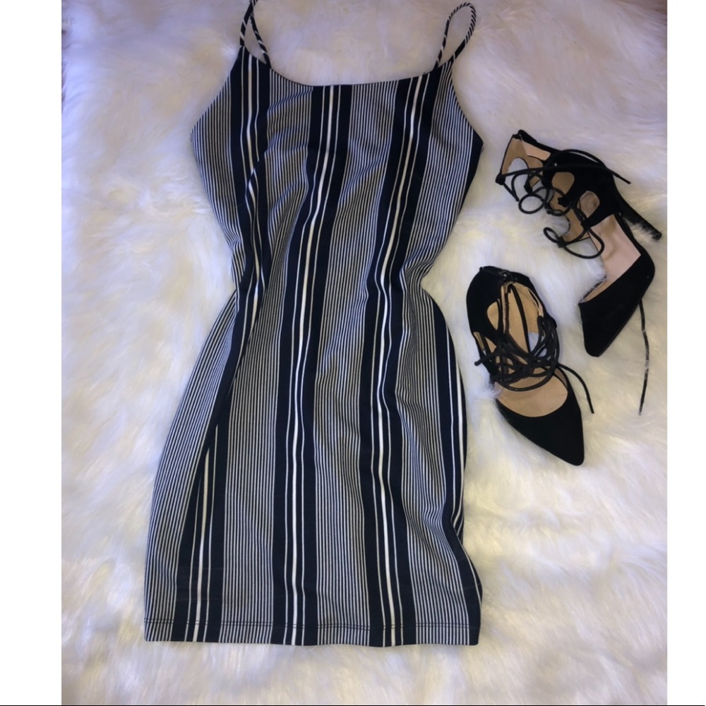 Blue striped dress 💙